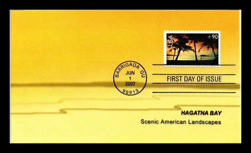 DR JIM STAMPS US COVER HAGATNA BAY SCENIC AMERICAN LANDSCAPE FDC LIMITED EDITION