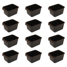 Cage Cups 12pk Black 1 Pint / 16 fl oz Hanging Feed  Water Cups Chicken Poultry