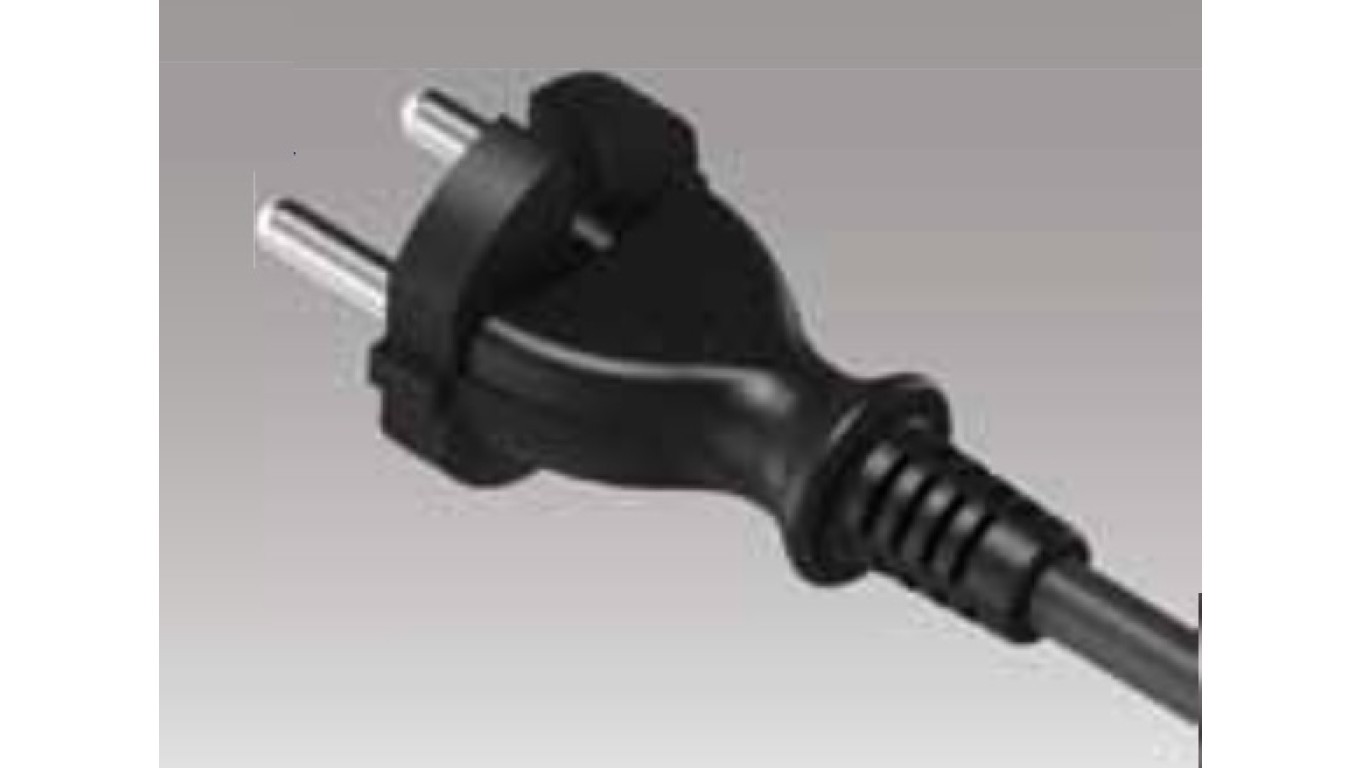 Connection cable with plug PP-21 b/u 2m H05RR-F 2x1 W-97187