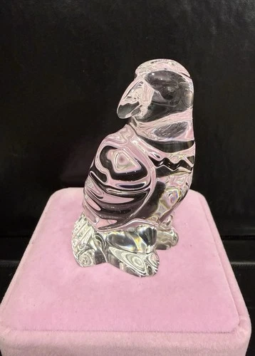 Signed Steuben Eagle Glass Hand Cooler