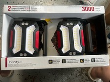 Infinity X1 3000 Lumen Rechargeable Led Work Light 2 Pack Solar Usb Magnetic-new Infinity X1 3000 Lumen Rechargeable Led Work Light 2 Pack Solar Usb Magnetic-new