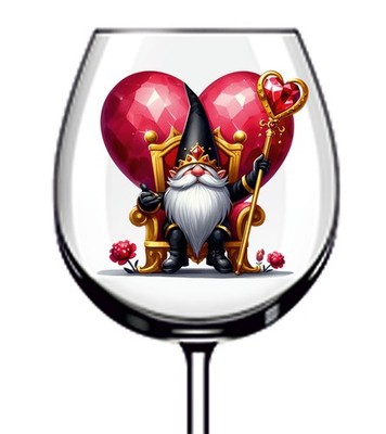 12x Valentinstag Wichtel Vinyl Aufkleber Abziehbild Becher Weinglas Flasche Laptop