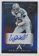 2021 Panini Chronicles Ascension Blue 11/50 Wesley Walls #ASC-WWA Auto 00gy