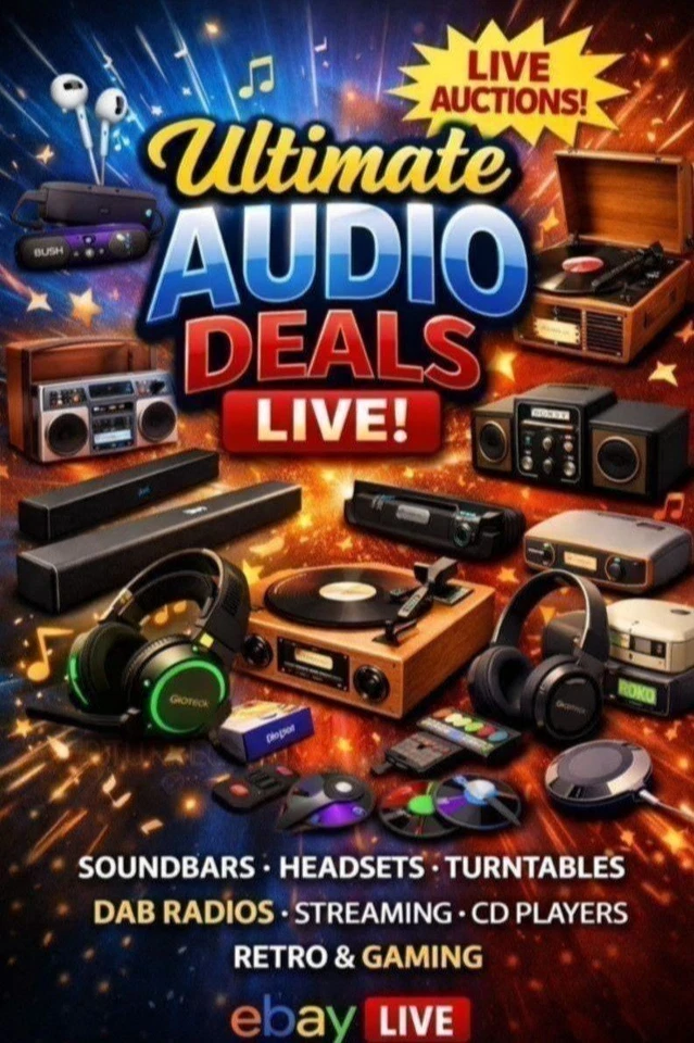 Audio & Beauty 🔥 Soundbars, Headsets, DAB, Turntables, CD Player & More