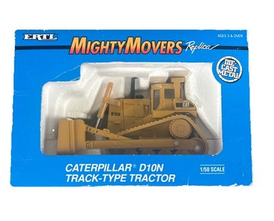 1991 Ertl Mighty Movers 2436 1:50 Scale CAT Caterpillar D10N Track-Type Tractor