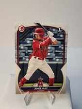 Jorge Ruiz 1st Rookie Card RC 2023 Bowman Prospects BP-123 Los Angeles Angels 