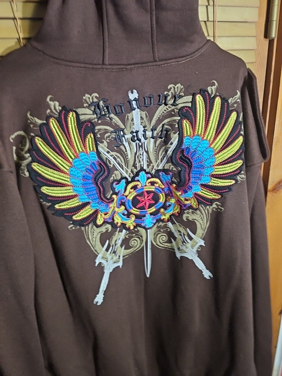 Sweat à Capuche Zippé Gildan Tribal MMA – Noir Taille XXL Homme