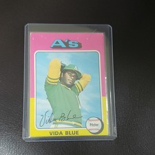 1975 Topps - Vida Blue #510 Oakland Athletics Baseball Base Set