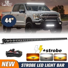 44"INCH LED Work Light Bar Amber White Strobe Offroad Driving Lamp For Ford F250