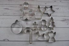Vintage Cookie Cutter Lot of 10 Pieces - Holiday Assortment Metal