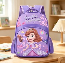 Cute Princess Sofia Kids Backpack Girls School Bag Cartoon Bookbag Gift