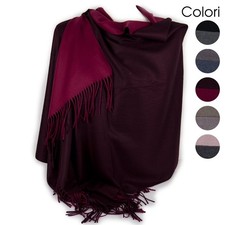 Sciarpone donna invernale sciarpa double face inverno calda morbida leggera moda