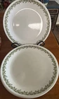 Corelle Set Of 6 Spring Blossom Green Dinner Plates Crazy Daisy Pattern Vintage