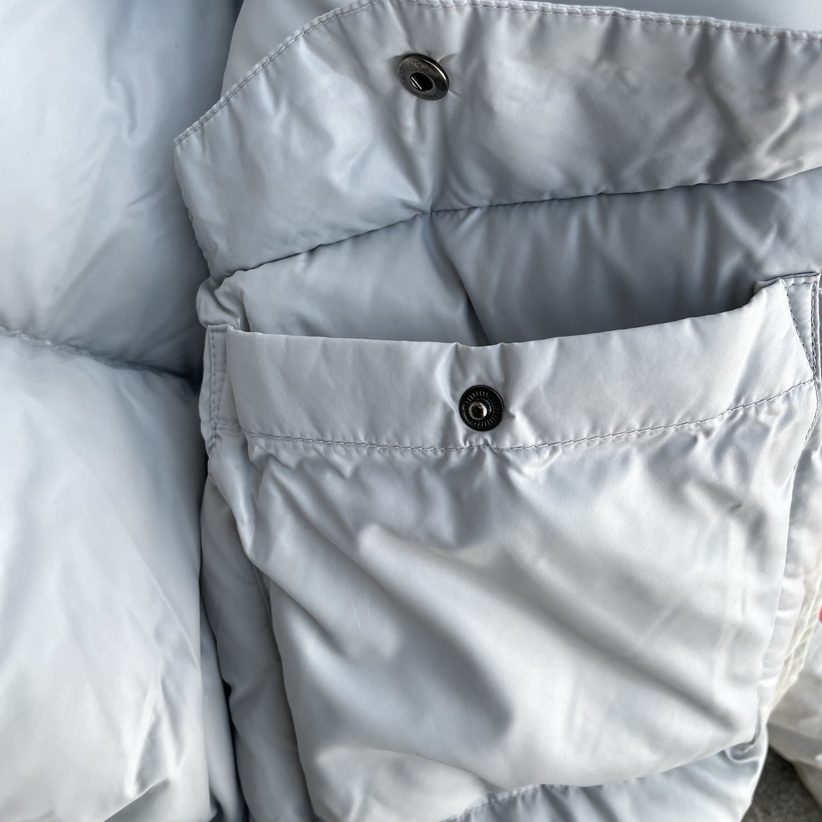 MONCLER x ASICS Gore-Tex Down Grey Puffer Jacket Ski Wear In Japan M 80s Vintage thumbnail 18