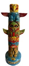 1972 Ezra Brooks Tiki Totem Pole Empty Whiskey Decanter 14&rdquo; beautiful