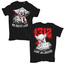 Herren TShirt 31er Wer zuletzt lacht lacht am längsten joker Clown ultras rapper