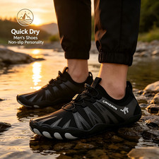 Men Quick Dry Water Shoes Aqua Sock for Men, Quick Dry Shoes Surf Swim Dive Reef