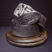 Bianchi Duty Belt (Size 36") Waist Black Basket Weave Leather