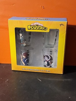 CrunchyRoll Anime My Hero Academia Mini Shot Glasses Pack of 4