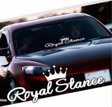 Windshield Decal Car Sticker Banner Jdm - Royal Stance