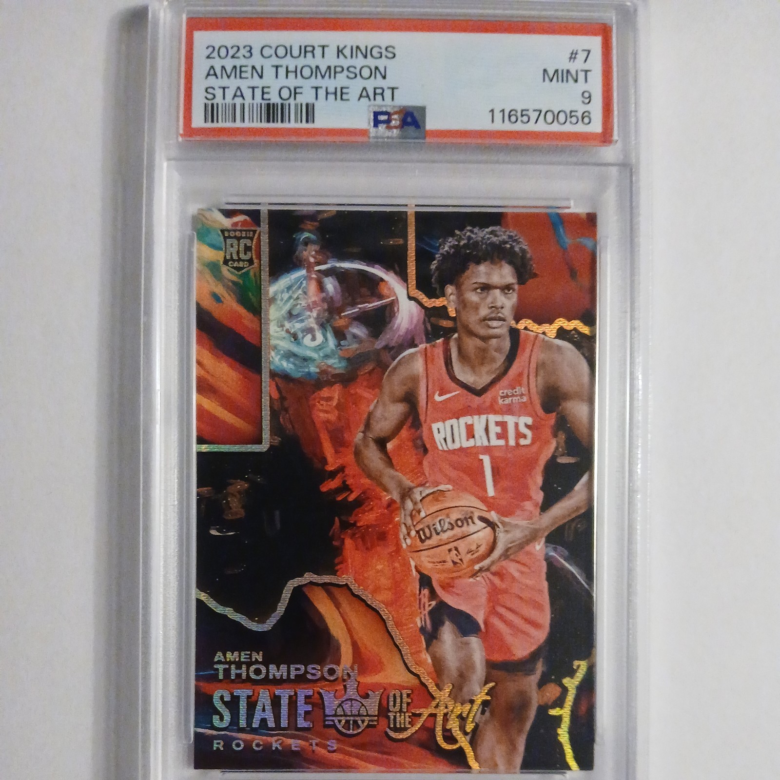 2023 Panini Court Kings - state of the art Amen Thompson #7 *CASE HIT*