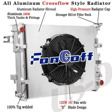 3ROW Aluminum Radiator+Shroud Fan For 2009-2018 Dodge Ram 1500 2500 3.7 4.7 5.7L