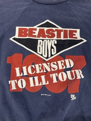 VTG Beastie Boys Sweatshirt Def Jam 1987 Licensed To Ill Tour AUTHENTIC VINTAGE