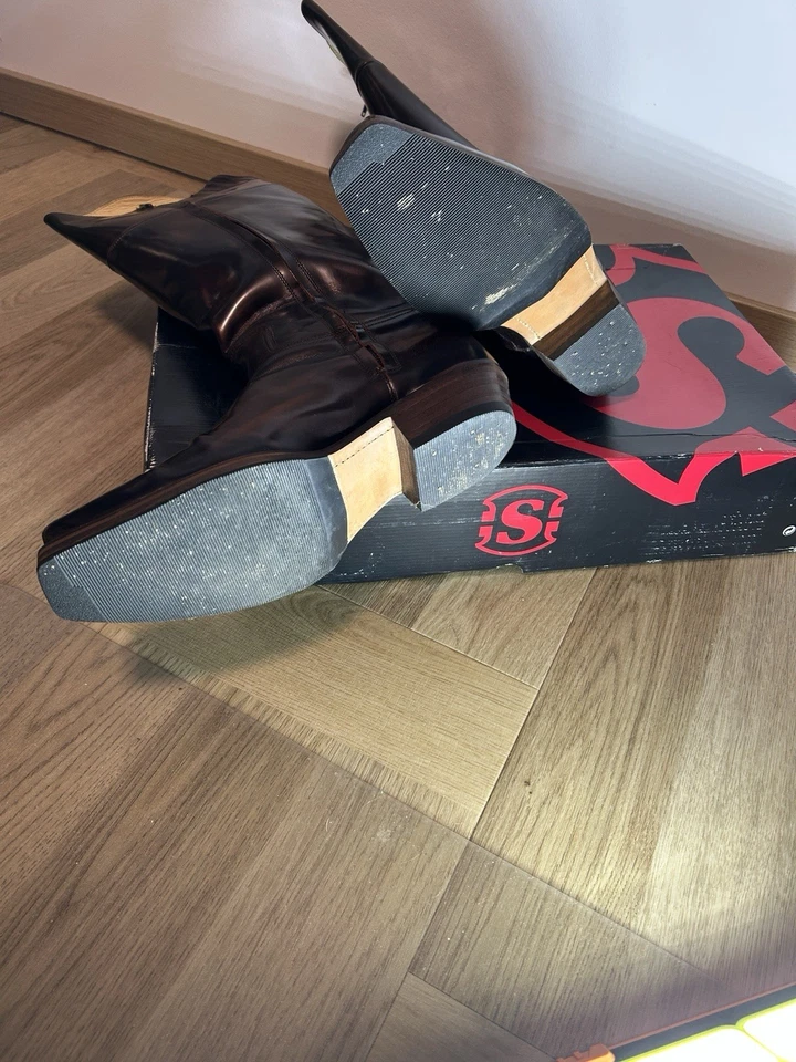 Sendra Boots Biker Reiter Leder Stiefel - Bild 3 von 4