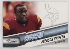 2010 Playoff Prestige Rookie Draft Picks Light Blue 776/999 Everson Griffen oh4