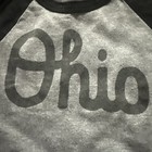 Homage Script Ohio 3/4 Sleeve Youth Size 4 Pullover Shirt Gray Black Soft — photo 2