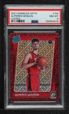 2021-22 Panini Donruss Optic Rated Rookie Choice Prizm Alperen Sengun PSA 8 14t3