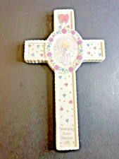 Precious Moments Baptism Cross Celebrating God's Precious Gift Girl Vintage 1991