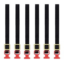 6x RC Tie Down Strap Black 1:10 Scale High Performance Sturdy for Vehicles RC