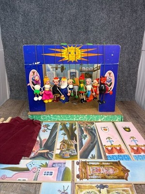 Fantasy Puppet Marionette Theatre Vtg 1970 s Heritage Collection Czechoslovaki