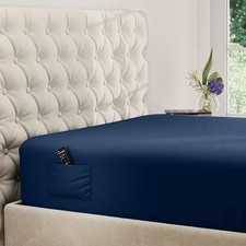 King Fitted Sheet Only - Extra Deep Pocket Fitted Sheet - Fits up to 21 inch ...