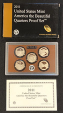 2011-S America the Beautiful 25C Quarters PROOF SET U.S. Mint (5 Coins) Set
