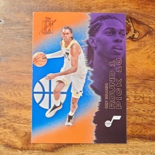 Topps 2025-26 Signature Class Cody Williams Rookie #17 Utah Jazz NBA Card. rookie card picture