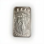 Five Troy Ounce Silver Bar .999 Fine Silver Cut Saw Mint Unity And Liberty