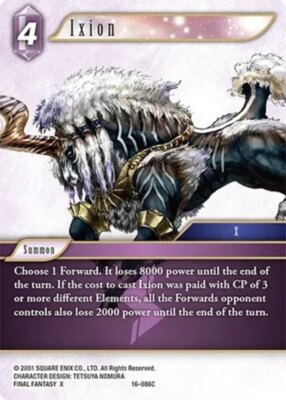 Near Mint FFTCG Ixion - 16-086C Emissaries of Light Final Fantasy TCG