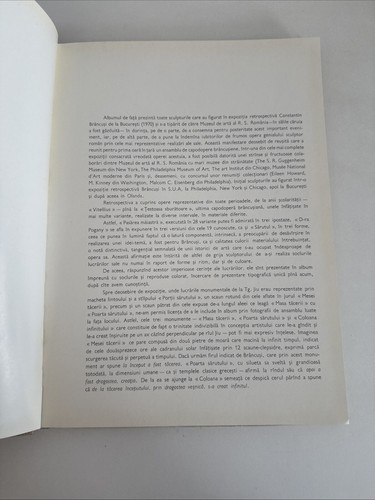 Constantin Brancusi - 1972 Book - Bucharest Romania 1970 Sculpture Display - Picture 4 of 9