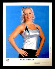 WWE MOLLY HOLLY P-687 OFFICIAL LICENSED ORIGINAL 8X10 PROMO PHOTO FROM 2001 RARE