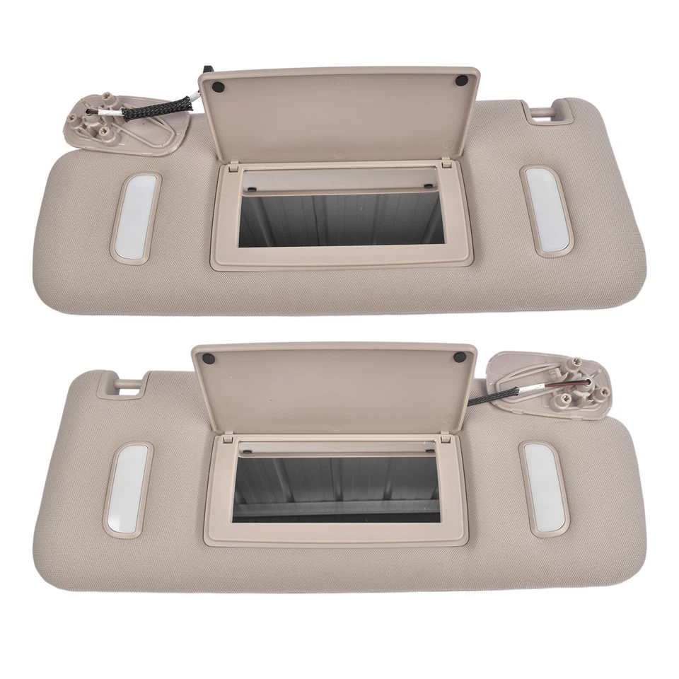 2Pcs Sun Visors Right Left for 07-14 Cadillac Escalade ESV EXT 22850310 22850306 - Image 2 of 4