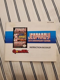Jeopardy NES Nintendo Entertainment System 