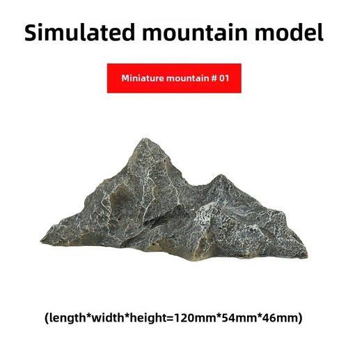 Diorama Mountain Model Realistic Rocks Railroad Layout Props Scene Display Model - Picture 19 of 24