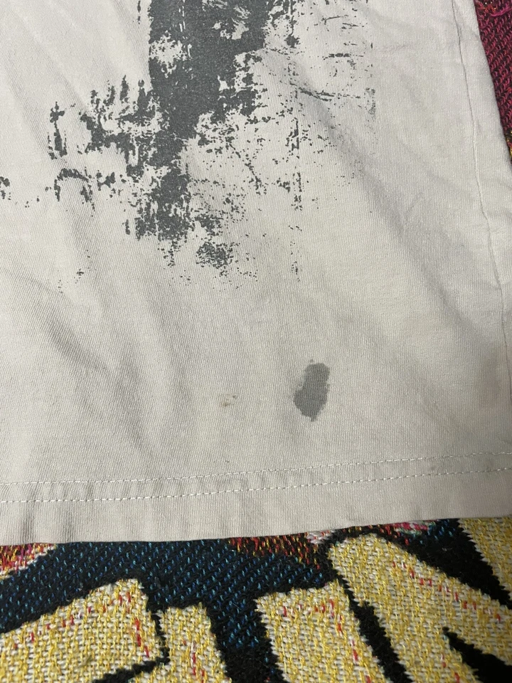 Vintage Y2K Kani Gold Affliction Style Mens T-Shirt White 2XL Goth Grunge Eagle - Image 3 of 4