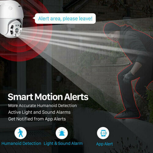 TELECAMERA ESTERNA ICSEE CAM PTZ WIFI CAMERA WIRELESS ESTERNO SMART SPEED ZOOM - Foto 4 di 11