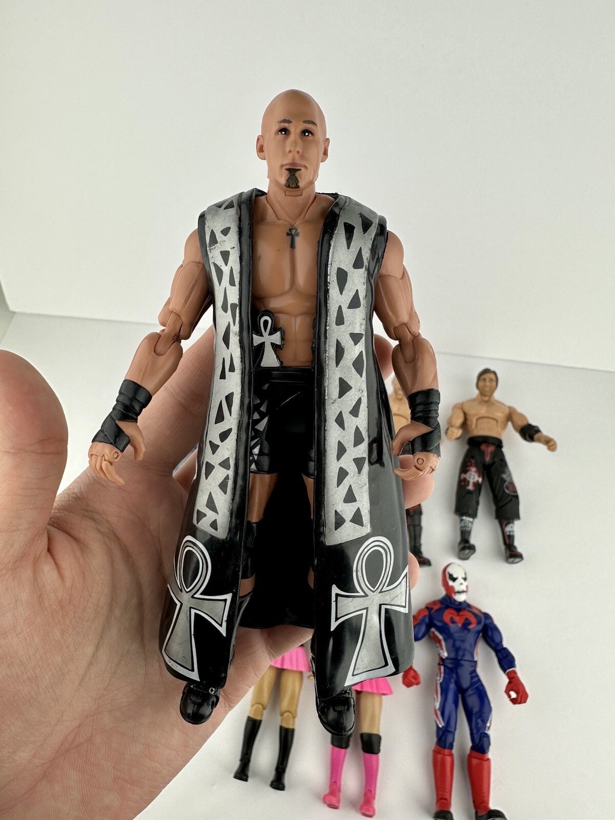 WWE TNA Wrestling Action Figures Lot of 11 Figures Jakks Toy Biz Marvel