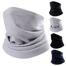 Soft Fleece Neck Gaiter Face Cover Scarf Neck Warmer for Cold Weather Wind-proof