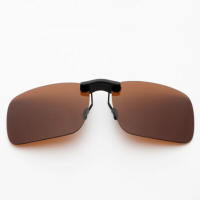 Sonnenbrille Aufsatz Clip On Polbrille + Brillenetui Sonnenbrillenaufsatz Unisex