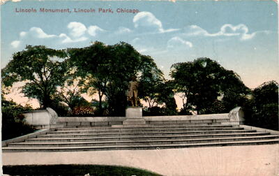 Lincoln Monument, Lincoln Park, Chicago, Gerson Bros. Postcard